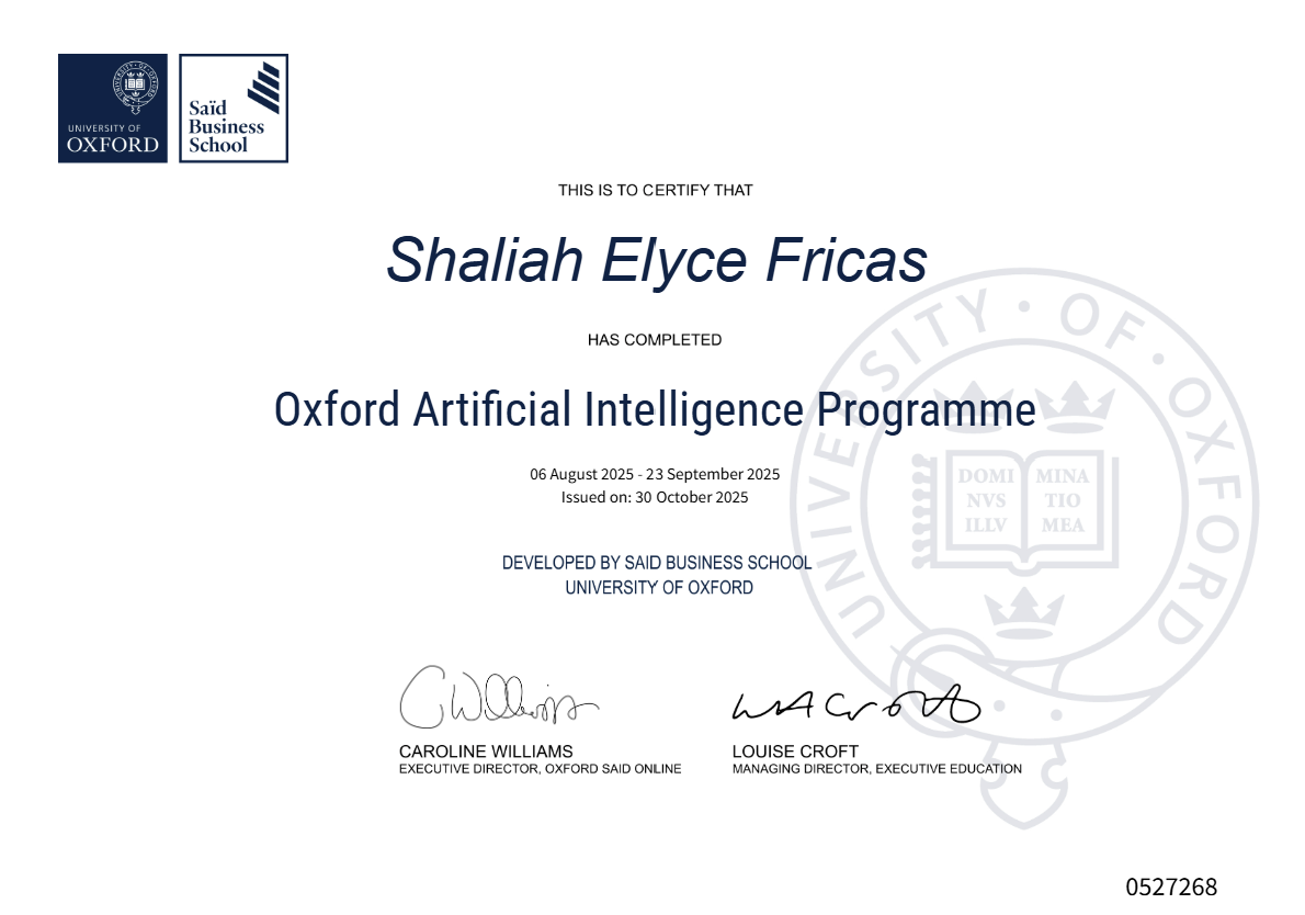 Oxford Certificate